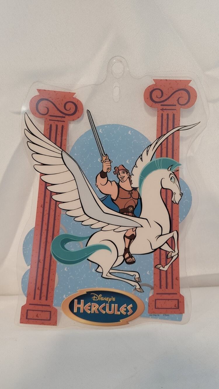 Vintage Disney Hercules Pegasus Window Cling Color-Clings 1997 NOS Decor